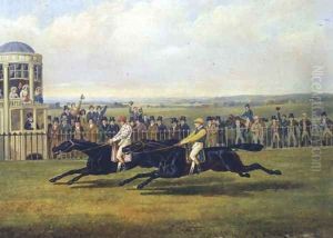 The Finish Of A Race by John Frederick Herring Snr