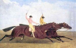 Satirist Beating Coronation in Horserace by John Frederick Herring Snr