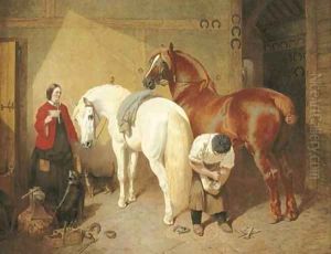 The Interior of a Smithy