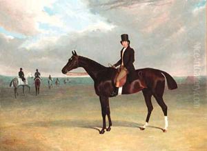 The Marquess of Exeter's Galata with her trainer Job Marson up by John Frederick Herring Snr