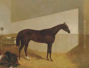 The Baron, winner of the St. Leger, 1845 by John Frederick Herring Snr