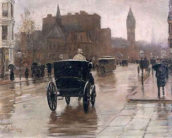 Columbus Avenue, Rainy Day, 1885 - view 1