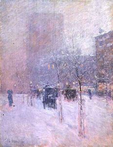 Late Afternoon, New York, Winter, 1900 by Childe Hassam