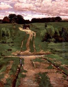 A Back Road, c.1880s by Childe Hassam