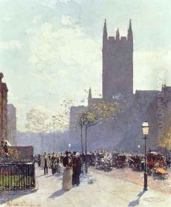 Lower Fifth Avenue, 1890 by Childe Hassam