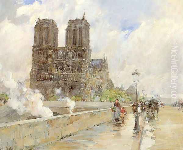Notre Dame Cathedral, Paris 1888 - view 1