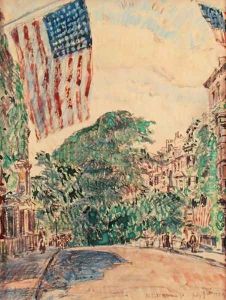 Mount Vernon Street, Boston, 1919 by Childe Hassam