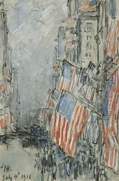 Flag Day, Fifth Avenue, July 4th 1916 - view 1