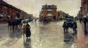 A Rainy Day in Boston