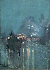 Nocturne, Railway Crossing, Chicago 1892-93