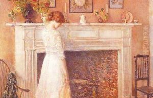 In the Old House 1914 by Childe Hassam
