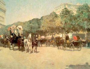 Grand Prix Day 1887 by Childe Hassam