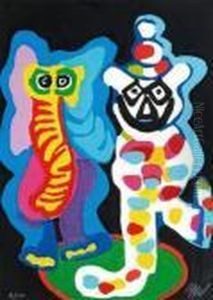 Clown Et Elephant