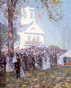 County Fair, New England 1890 by Childe Hassam