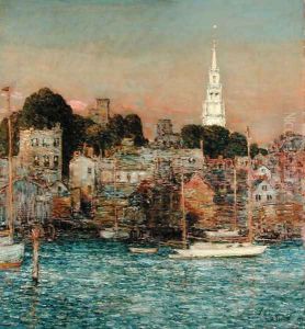 October Sundown, Newport, 1901 by Childe Hassam
