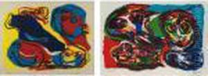 Flying Heads All Over, Wild People And Untitled: Two Works