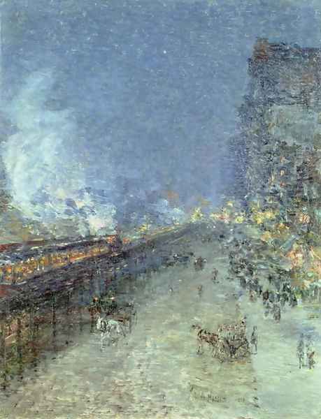 The El, New York, 1894 - view 1