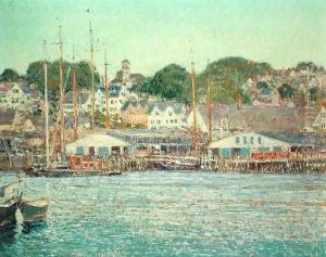 Gloucester Harbour, 1917 by Childe Hassam