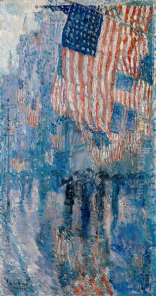 The Avenue in the Rain - view 1
