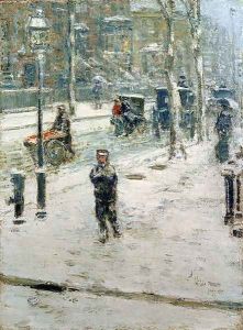 Snow Storm, Fifth Avenue, 1907 by Childe Hassam