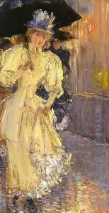 A Rainy Day, New York by Childe Hassam