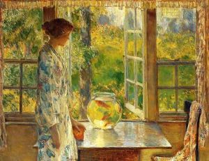 Bowl of Goldfish by Childe Hassam