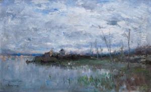 Paysage Lacustre by Adolphe Appian
