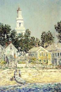 White Church, Provincetown, 1900 by Childe Hassam