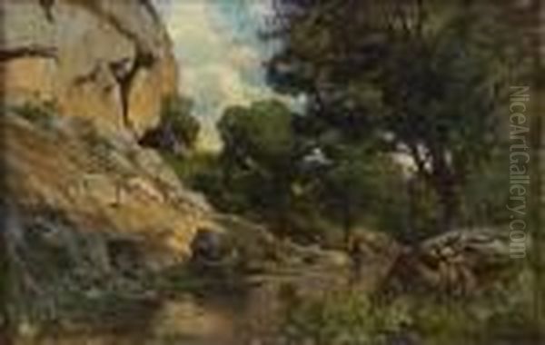 Pecheur Au Bord De La Riviere - view 1