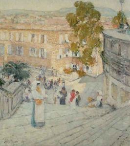 The Spanish Steps of Rome, 1897 by Childe Hassam