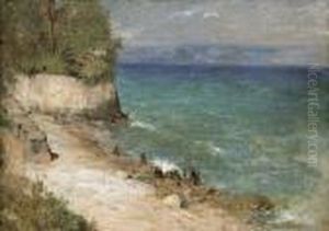 Felsige Kustenpartie. by Adolphe Appian