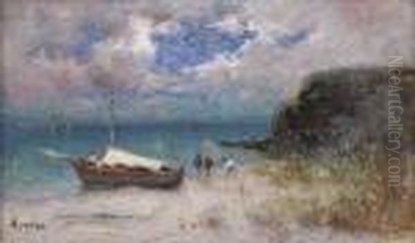 Vue D'une Plage Avec Une Embarcation - view 1