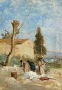 Les Lavandeuses. by Adolphe Appian