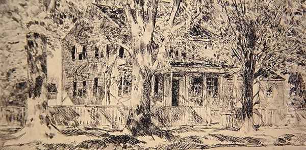 House on the Main Street, Easthampton, 1922 - view 1