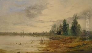 Boater In A Landscape