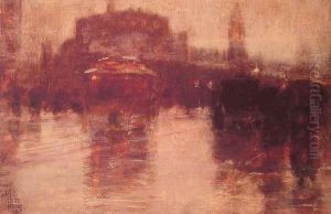 Columbus Avenue by Childe Hassam