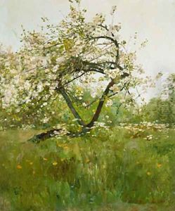 Peach Blossoms by Childe Hassam
