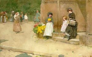 The Flower Seller by Childe Hassam