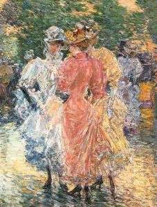 Conversation on the Avenue by Childe Hassam