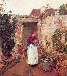 The Garden Door by Childe Hassam