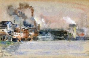 Portland Harbor by Childe Hassam
