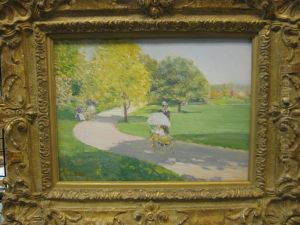 Nurses in the Park by Childe Hassam