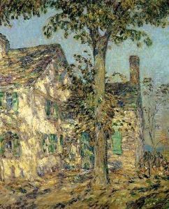 Sunlight on an Old House, Putnam by Childe Hassam