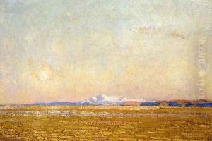 Moonrise at Sunset, Harney Desert by Childe Hassam
