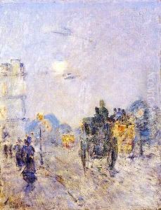 Nocturne, Hyde Park Corner by Childe Hassam