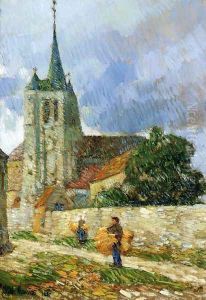 Village Scene, Breton by Childe Hassam