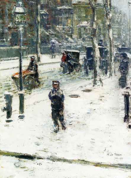 Snow Storm, Fifth Avenue, New York - view 1