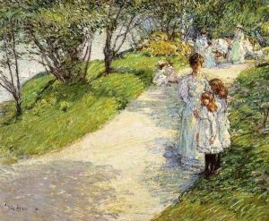 In Central Park by Childe Hassam