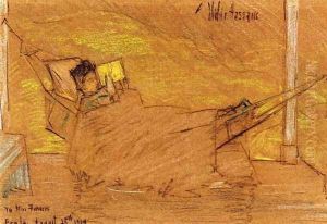 Miss Frances Lewis in a Hammok by Childe Hassam