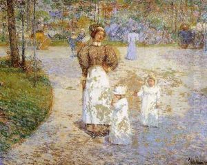 Spring in Central Park by Childe Hassam
